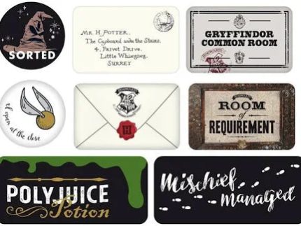 Hogwarts Artefacts Epoxy Magnet Set of 6