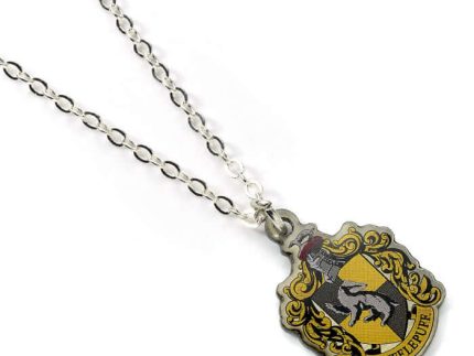 Hufflepuff Crest Necklace New