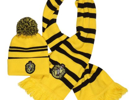 Hufflepuff House Scarf & Beanie Set