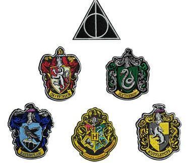Harry Potter Crest Patches Pack Of 6 in Deluxe Edition