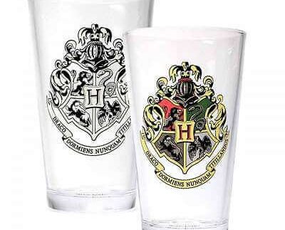 Harry Potter Cold Change Glass Hogwarts Crest