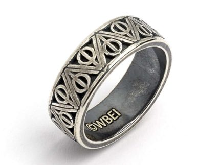 Harry Potter Sterling Silver Deathly Hallows Ring - XL