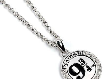 Harry Potter-Sterling Silver 9 3/4 Necklace Embellished with Crystal