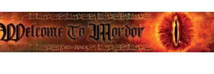 Lord of The Rings Welcome To Mordor Wooden Sign