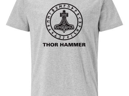 Thor Hammer Printed T-shirt- Grey