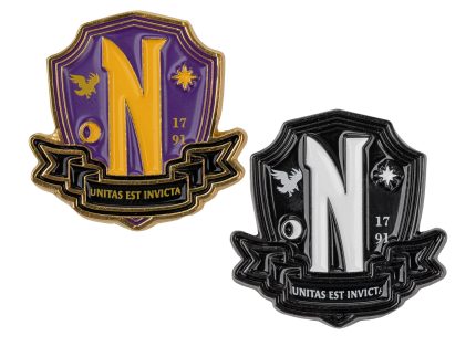Wednesday Set of 2 Pin Badge
