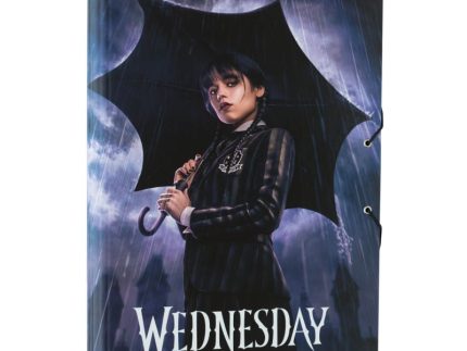 Wednesday Umbrella School Folder with Flaps
